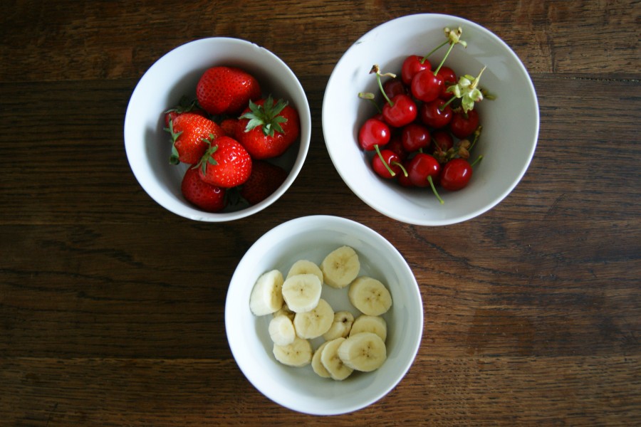 smoothie fraise banane cerise