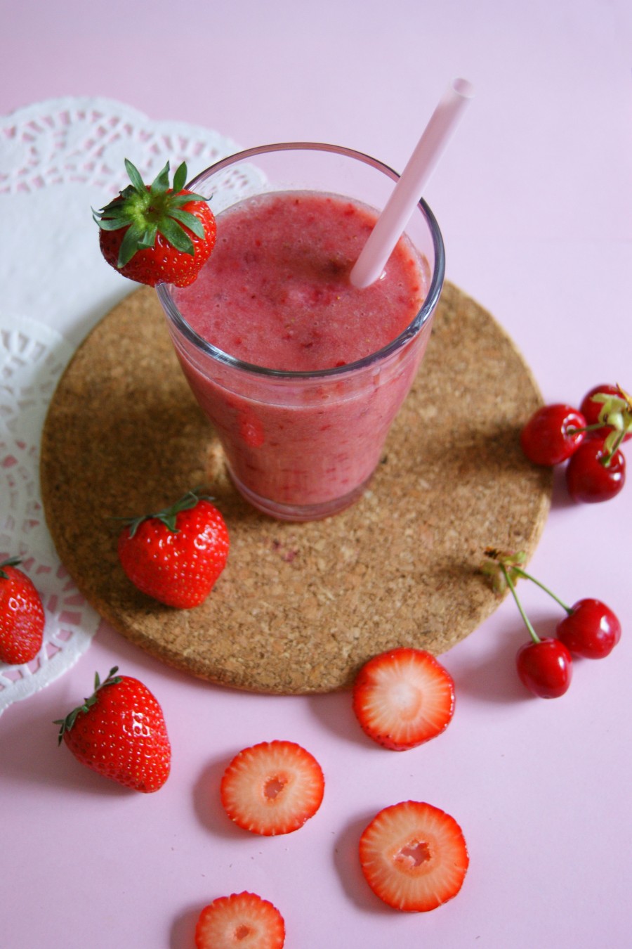 smoothie fraise cerise banane