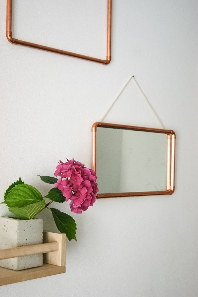 diy miroir cuivre
