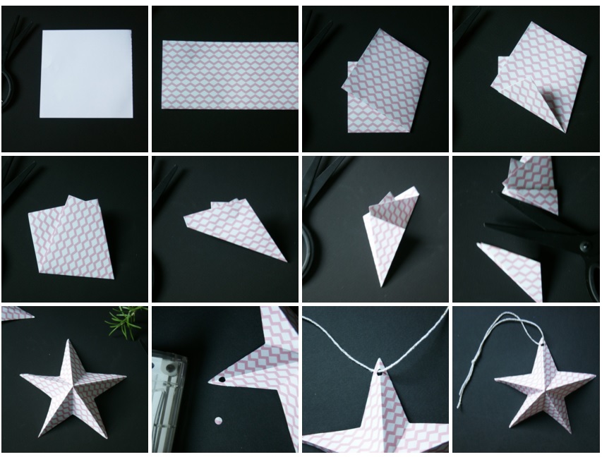 diy etoile noel origami