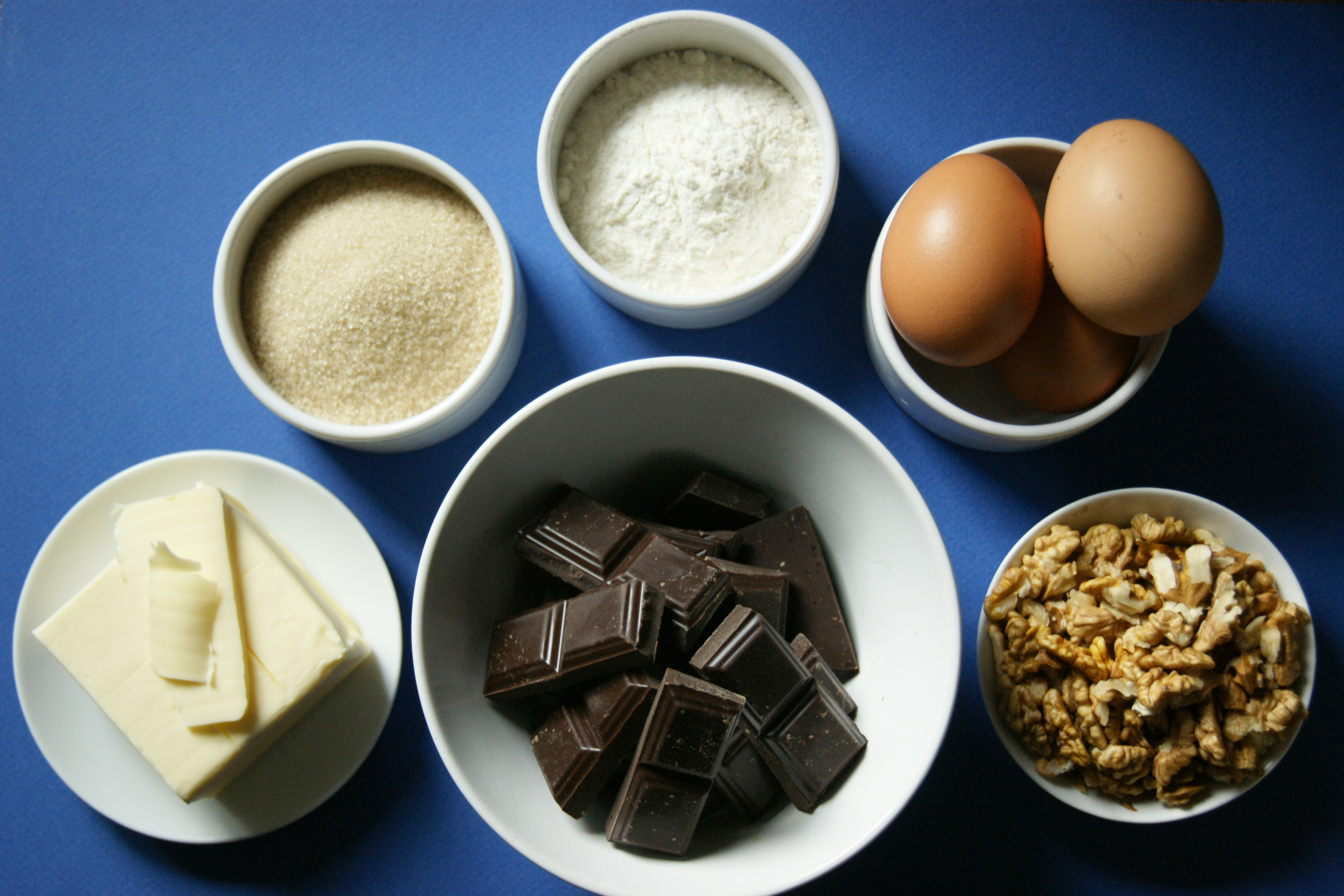 ingrédients brownie aux noix