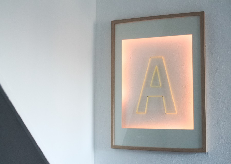 DIY LETTRE LUMINEUSE