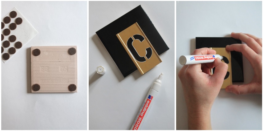 DIY DESSOUS DE VERRE ETAPE 1