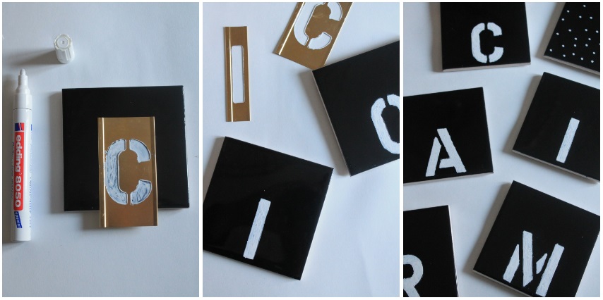 DIY DESSOUS DE VERRE ETAPE 2